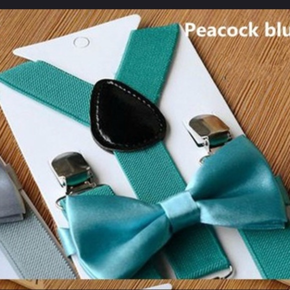 Children’s clip on suspender & bow set - Picture 7 of 7